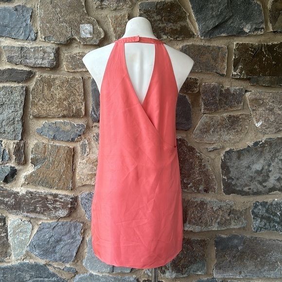J. Crew 100% Dupioni Silk Swoop Cocktail Formal Shift Dress Peach Size 2 - Picture 5 of 7